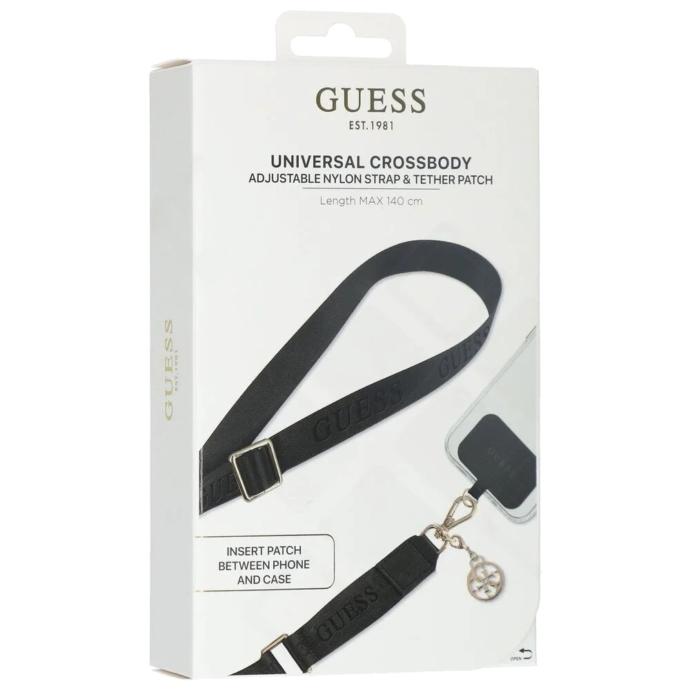 Guess Link Snap Telefonkordel, Schwarz