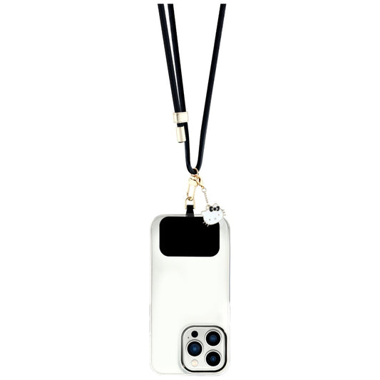 Hello Kitty Crossbody-Handyschnur, Schwarz