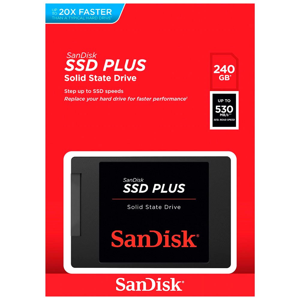 Solid State Drive (SSD) SanDisk Plus, 2,5 Zoll, 240 GB, SATA III SDSSDA-240G-G26