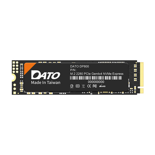 Solid State Drive (SSD) Dato DP800, NVME M.2 2280, PCIe, 512GB, Black DP800SSD-512GB