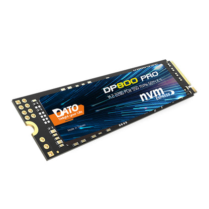 Solid State Drive (SSD) Dato DP800 Pro, NVME M.2 2280, PCIe, 4TB, Schwarz DP800PSSD-4TB