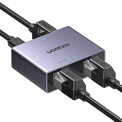 Splitter Retea UGREEN NW301, RJ45 - 2 x RJ45, Gri