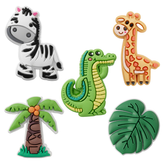 3D OEM Jungle Aufkleber für Telefon-/Tablet-Hülle, 5-teiliges Set, Mehrfarbig