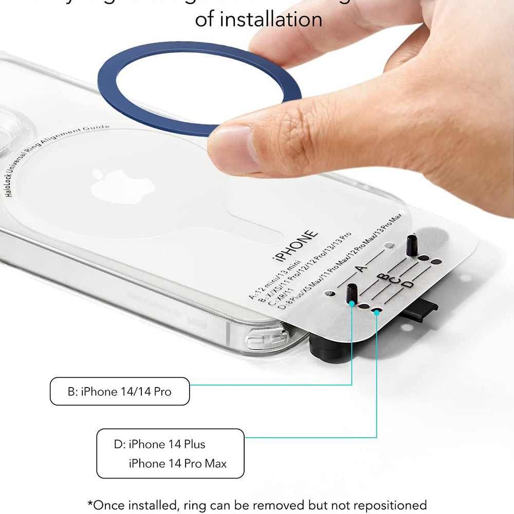 Metallischer ESR HaloLock Sticker, Set mit 2 Stück, Blau