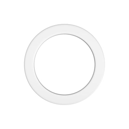 Metallischer Sticker, Weiß