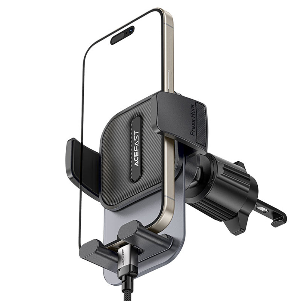 Autohalterung Acefast D25, 4,5 Zoll - 6,7 Zoll, Schwarz