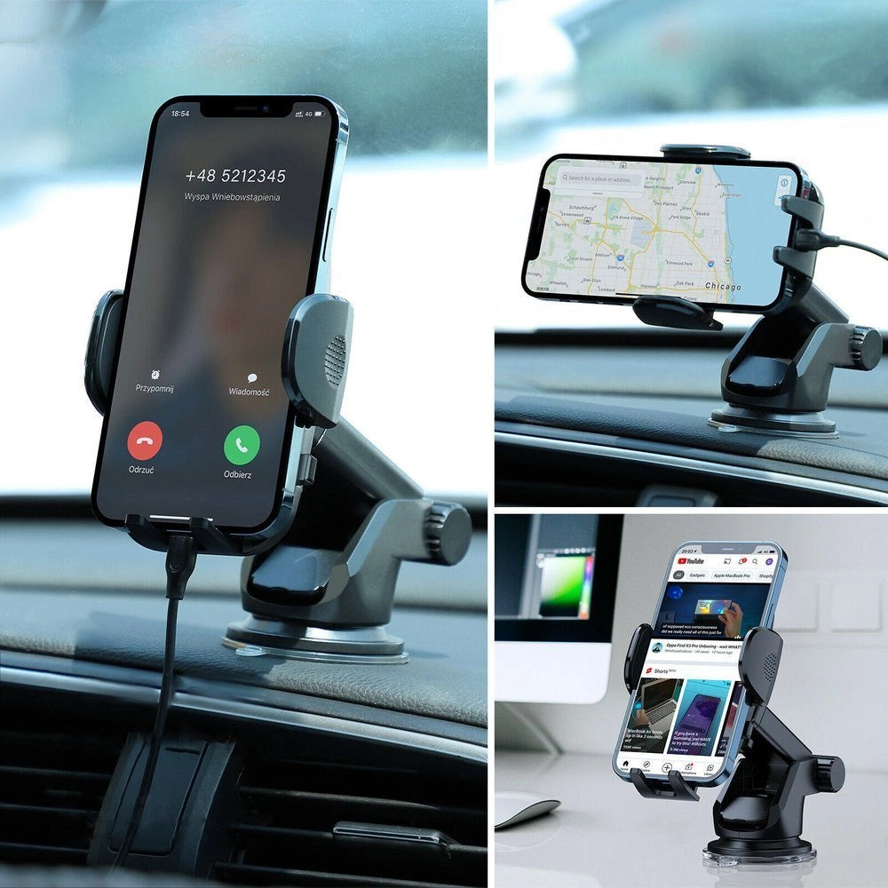 Joyroom JR-ZS259-2 Dash Car Holder, 4.7inch - 6.9inch, Black