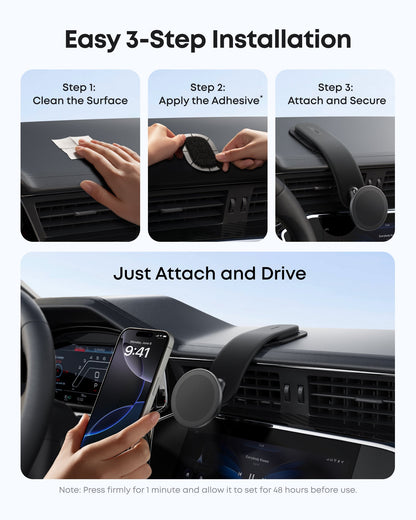 Anker Nano Magnetischer Autohalter, Universal, Schwarz A9110H11