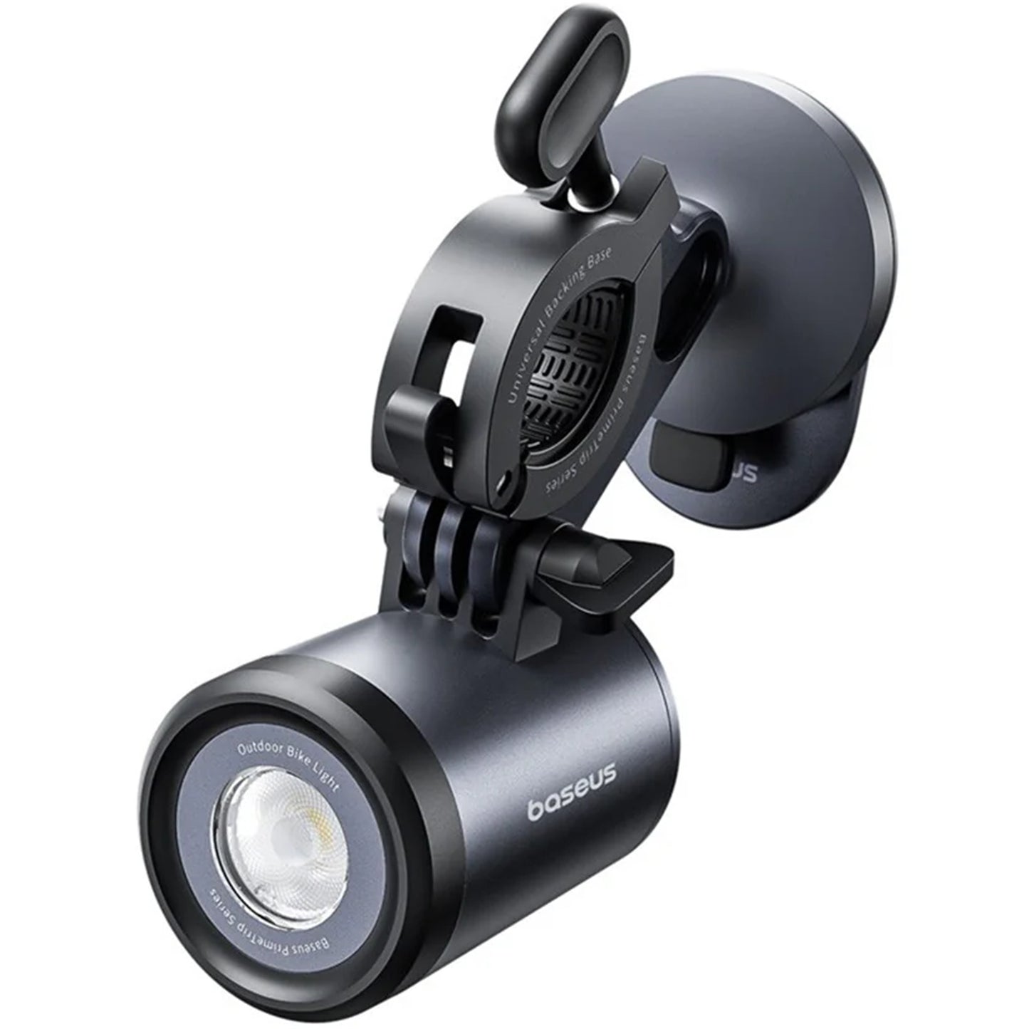 Baseus PrimeTrip Bicycle Mount with Flashlight, Universal, Black C12569000121-00