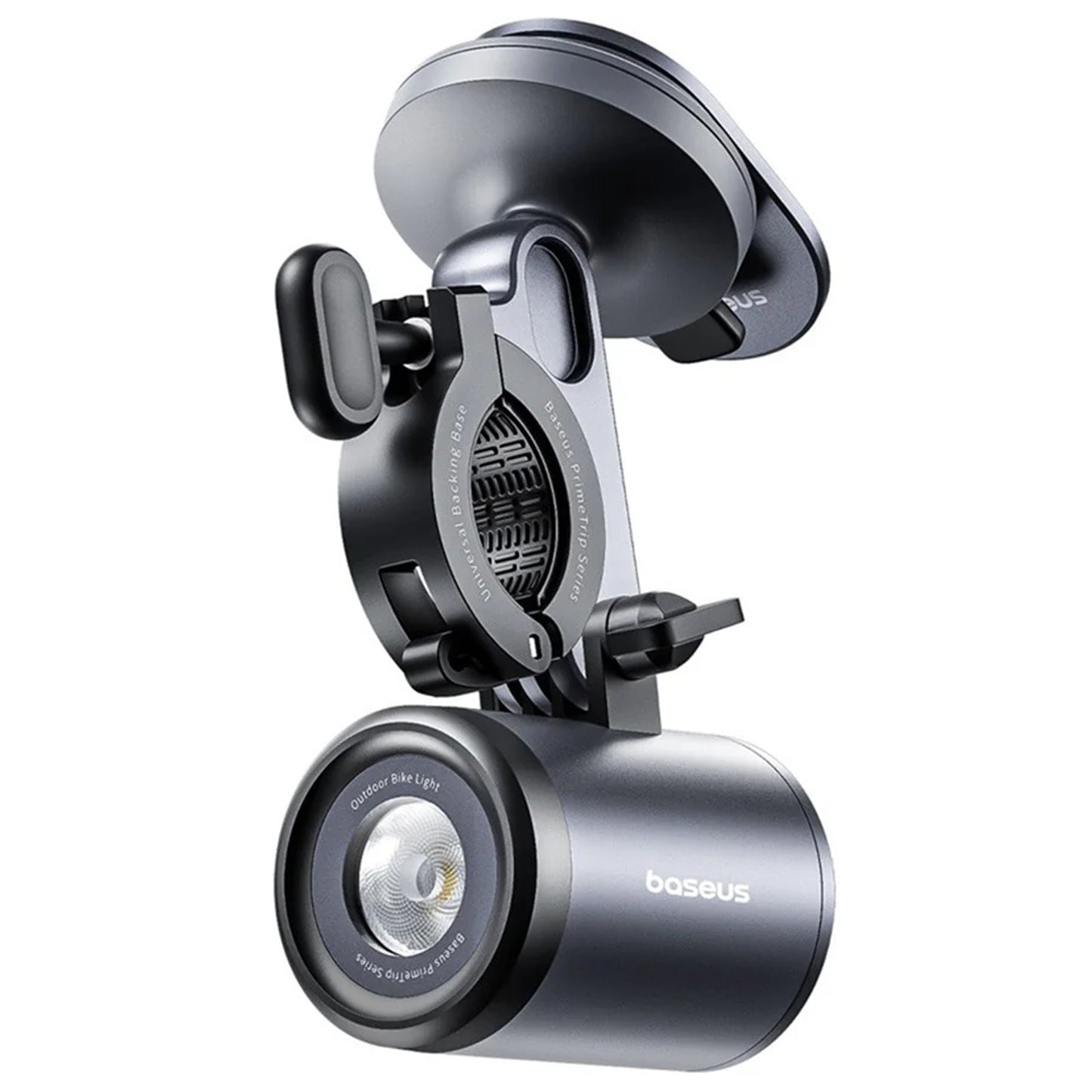 Baseus PrimeTrip Bicycle Mount with Flashlight, Universal, Black C12569000121-00