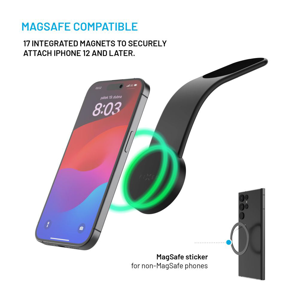 Magnetische Autohalterung Fixed Mag Floppy, Universal, Schwarz