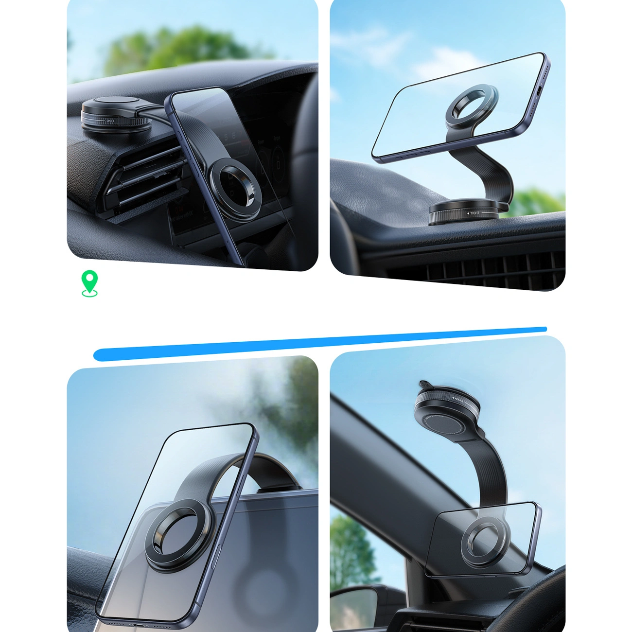 Magnetische Auto-Halterung Joyroom JR-ZS518, Universal, Schwarz