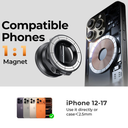Magnetische Auto-Halterung Lisen A608, 4 Zoll - 7 Zoll, Schwarz