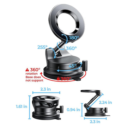 Magnetische Auto-Halterung Lisen A608, 4 Zoll - 7 Zoll, Schwarz
