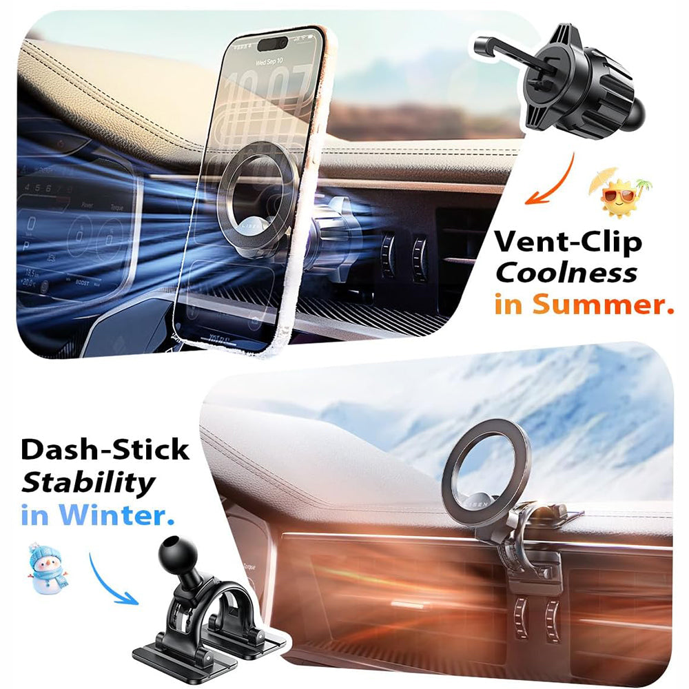 Lisen Magnetic Car Holder, Universal, Black YL0223110033
