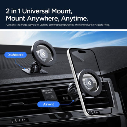 Magnetische Autohalterung Spigen MFT13, Universal, Silber ACP08314