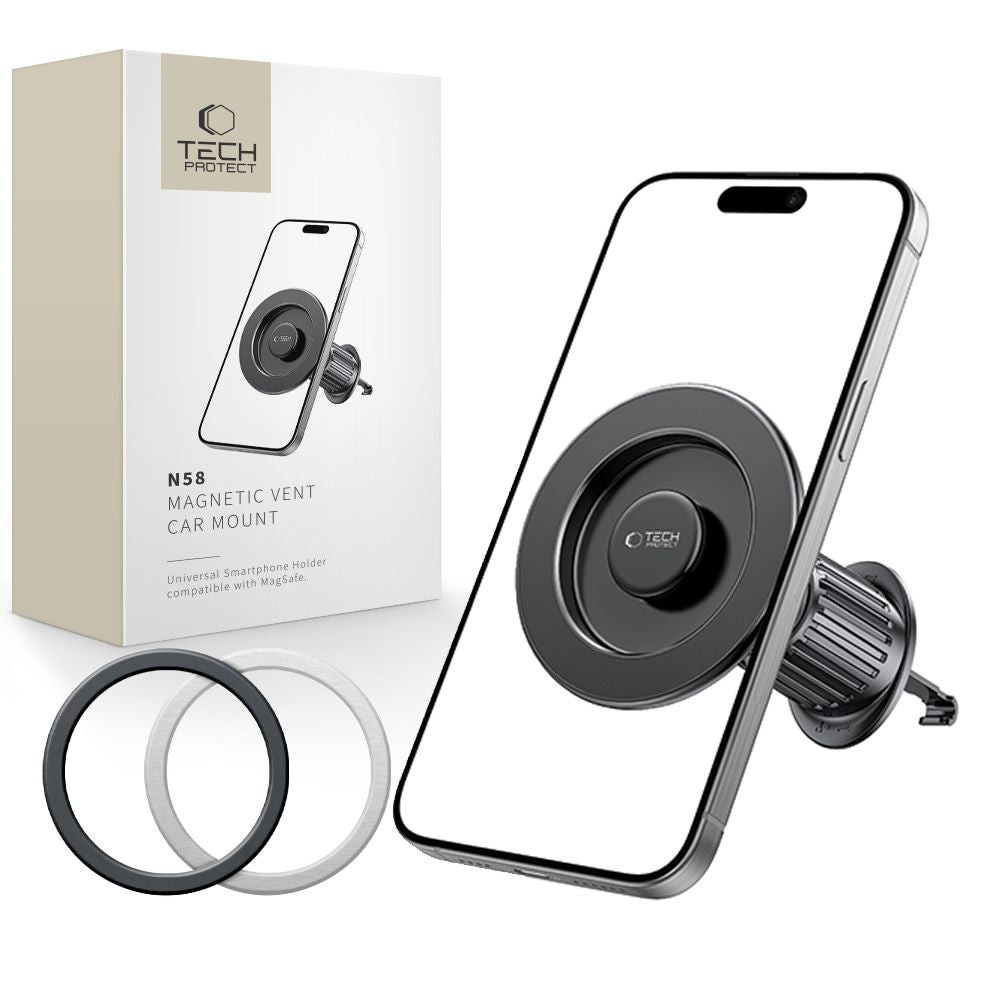 Magnetische Autohalterung Tech-Protect N58 Vent, Universal, Schwarz