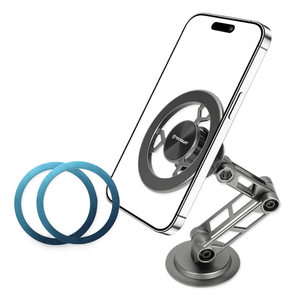 Magnetische Autohalterung Techsuit S14, Universal, Grau