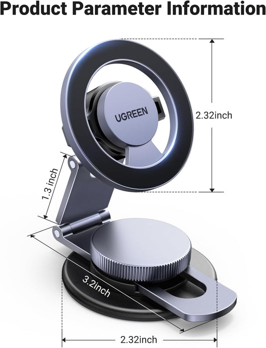 Magnetische Autohalterung UGREEN LP865, Universal, Schwarz