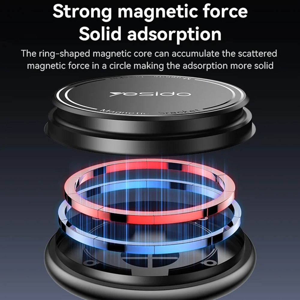 Yesido C269 Magnetic Car Holder, Universal, Black