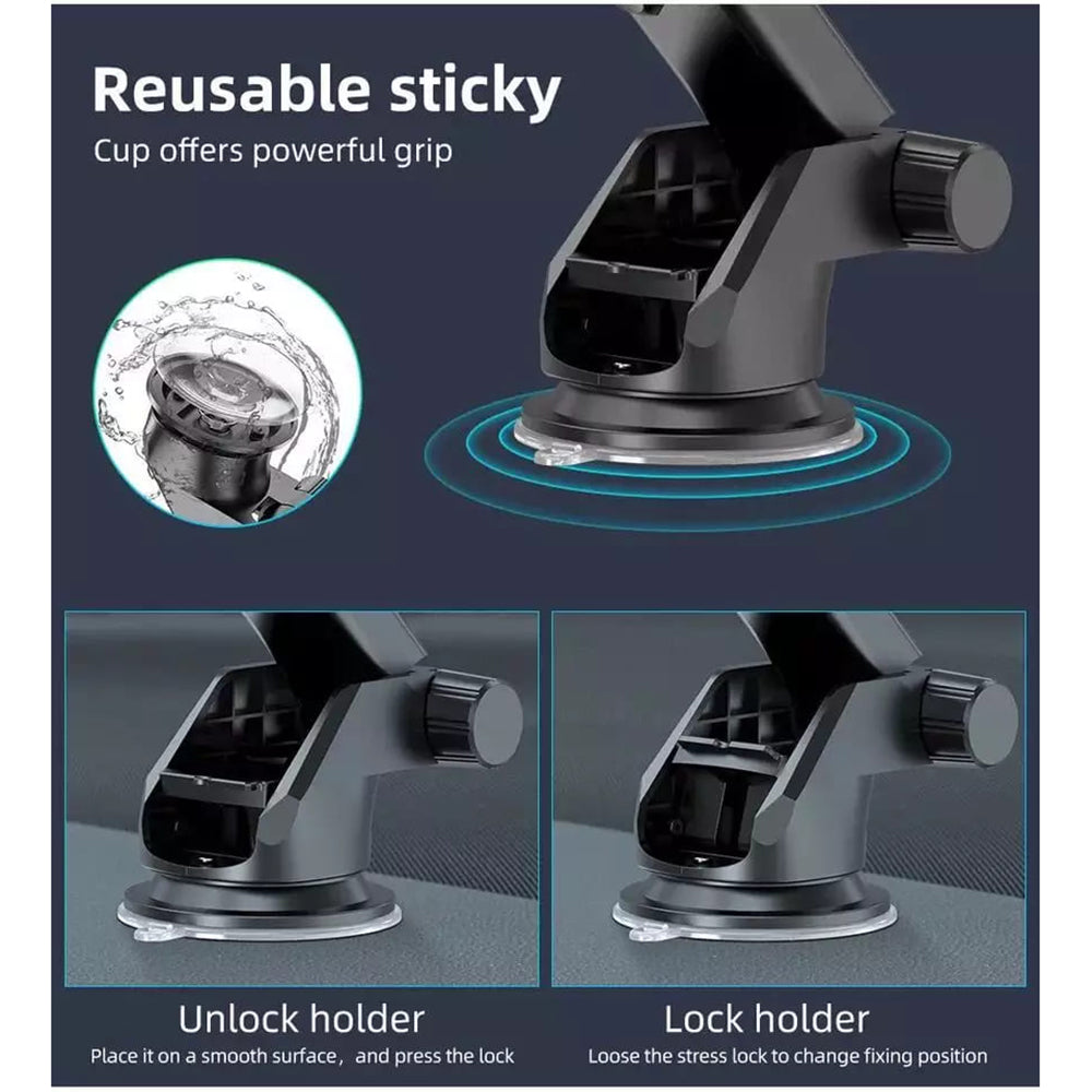 Autohalterung Techsuit S113, Universal, Schwarz