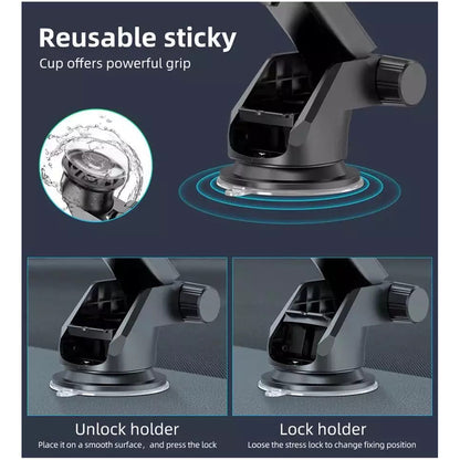 Autohalterung Techsuit S113, Universal, Schwarz