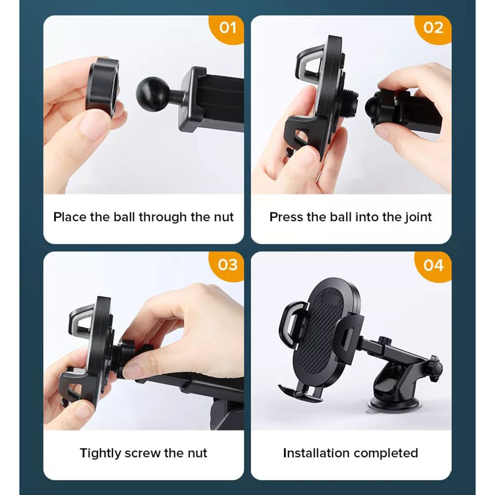 Autohalterung Techsuit S113, Universal, Schwarz