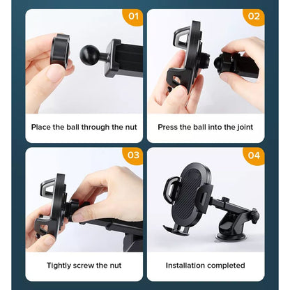 Autohalterung Techsuit S113, Universal, Schwarz