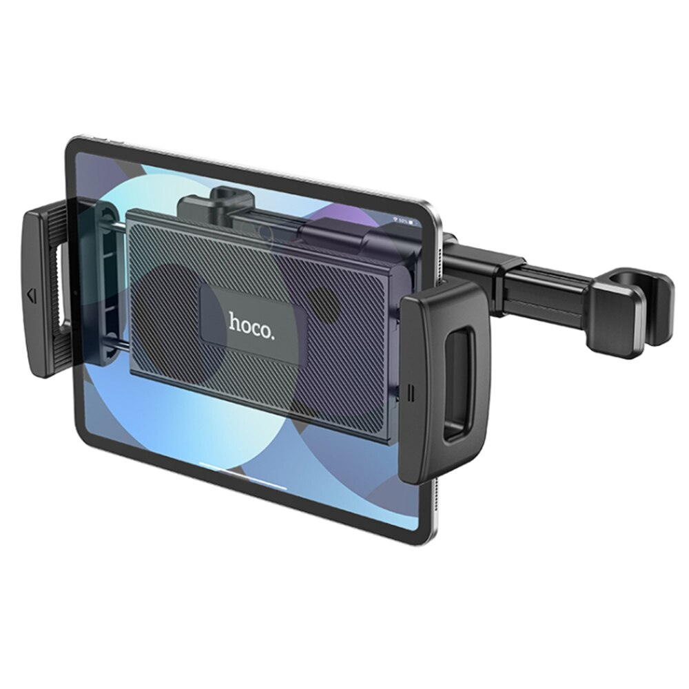 Auto-Kopfstützenhalter HOCO CA121 für Telefon / Tablet, 4,7 Zoll - 10,5 Zoll, Schwarz