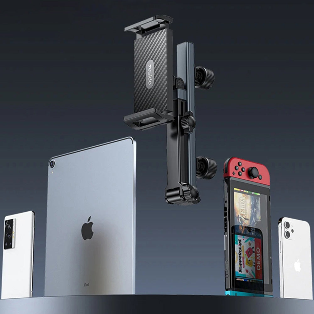 Auto-Kopfstützenhalter Yesido C294, 4,7 Zoll - 13 Zoll, Schwarz