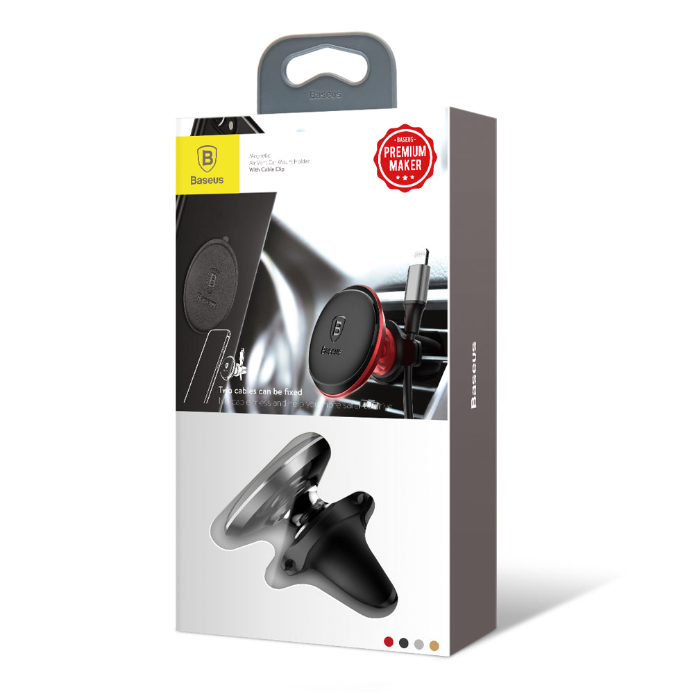 Magnetische Autohalterung Baseus Air Vent, Universal, Schwarz SUGX-A0