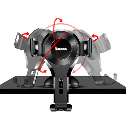 Baseus Osculum Gravity Autohalterung, 63 mm – 85 mm, Schwarz