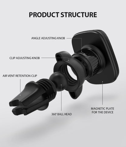 Magnetische Auto-Halterung Ringke Power Clip, Universal, Schwarz