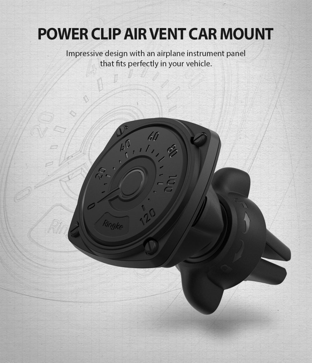 Magnetische Auto-Halterung Ringke Power Clip, Universal, Schwarz