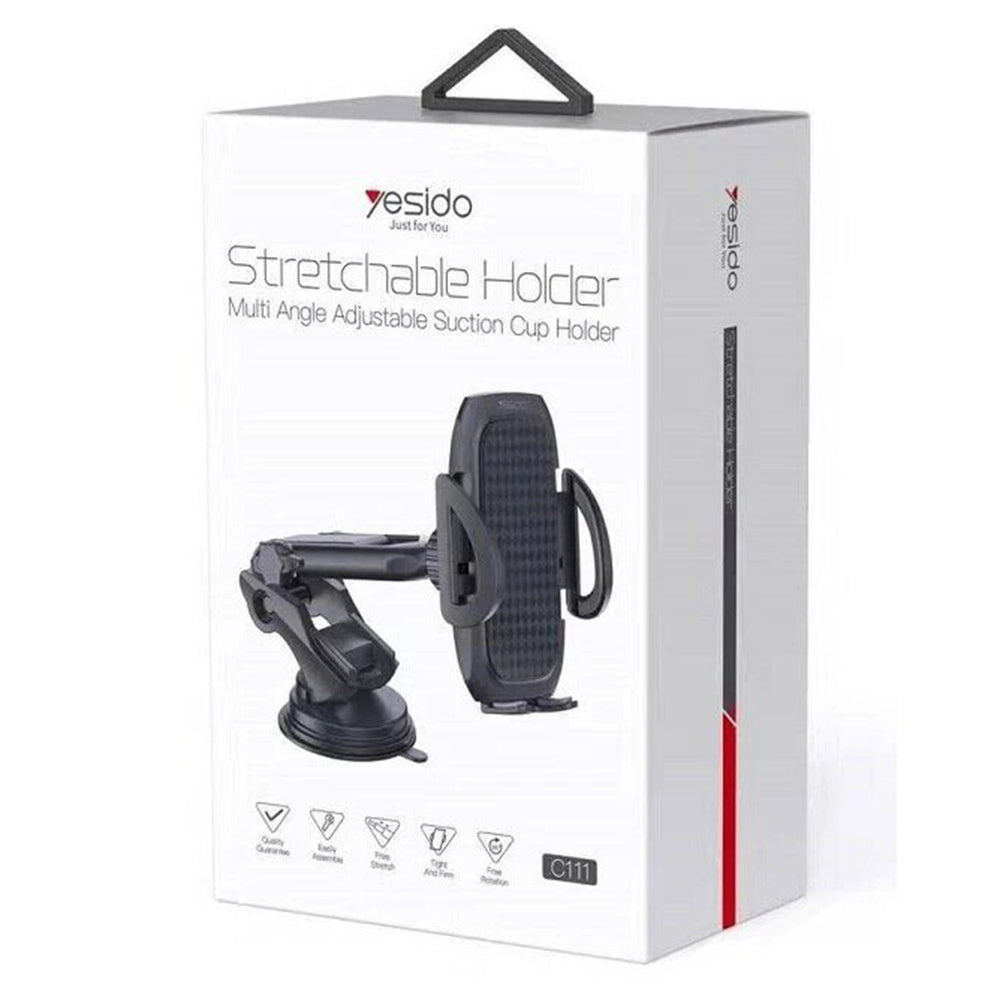 Autohalterung Yesido C111, 4,5 Zoll - 6,8 Zoll, Schwarz