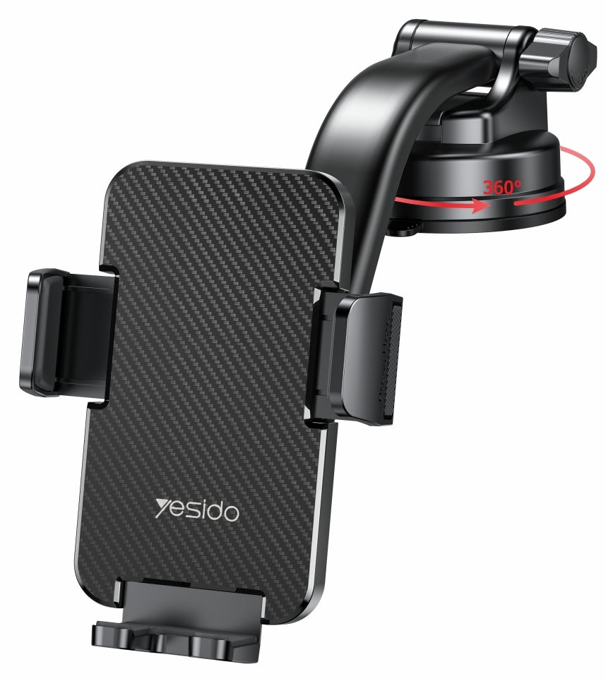 Autohalterung Yesido C172, 4 Zoll - 7 Zoll, Schwarz