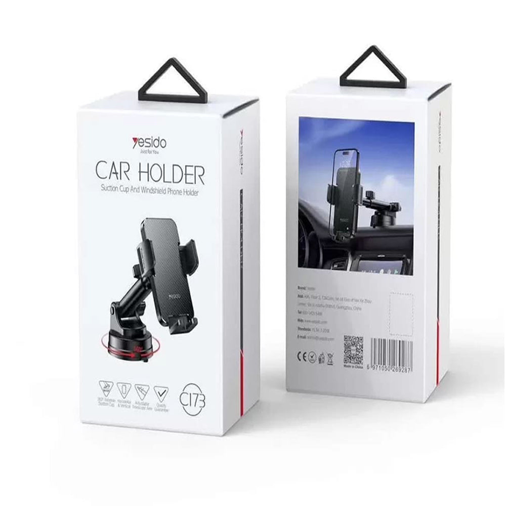 Autohalterung Yesido C173, 4,7 Zoll - 7,2 Zoll, Schwarz