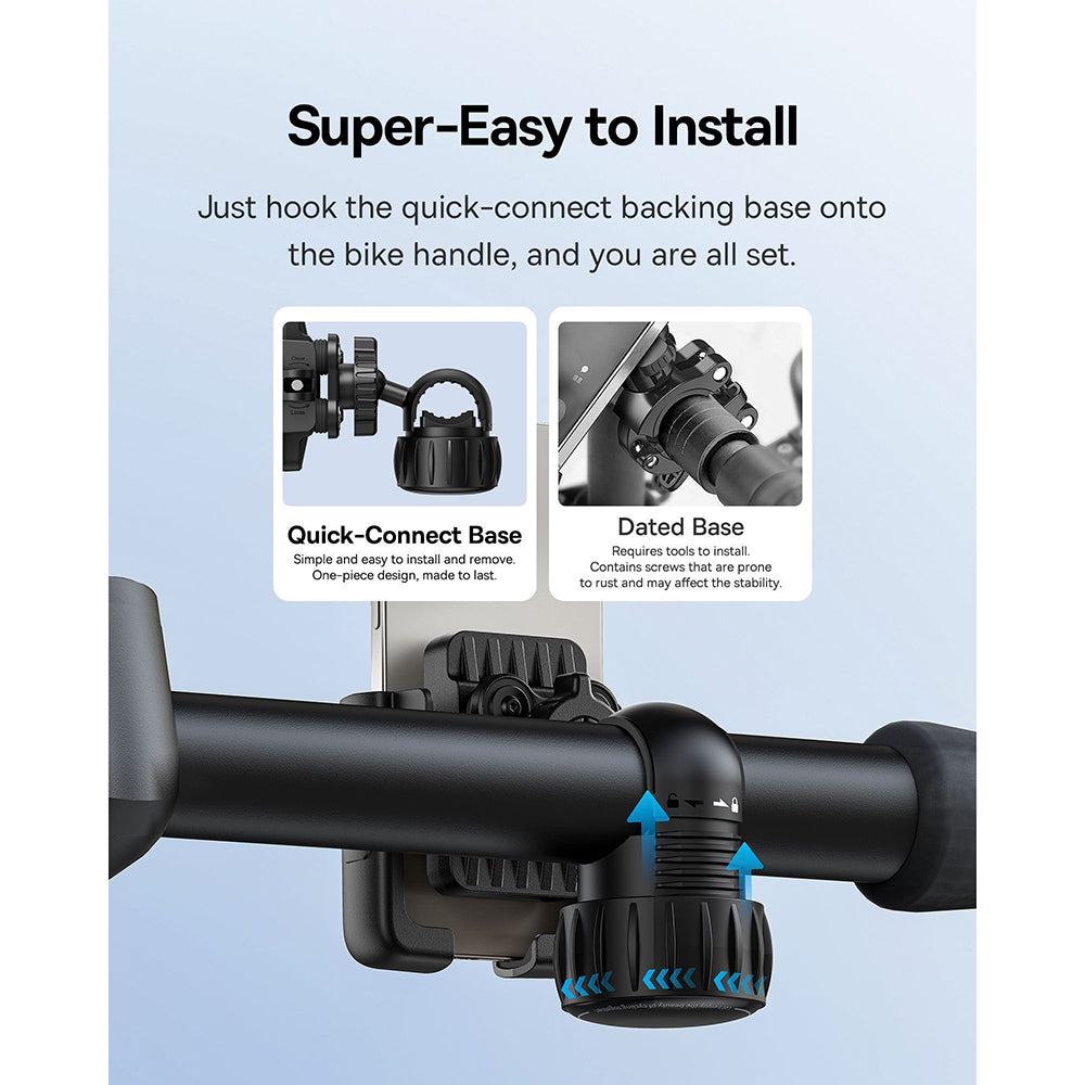Fahrradhalterung Baseus GoTrip, 5,7 Zoll - 7,2 Zoll, Schwarz C40572301111-00