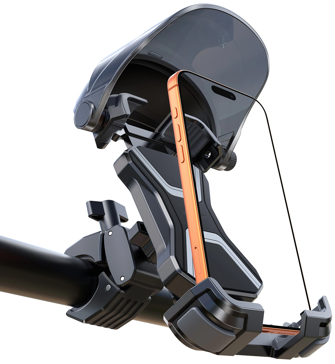 Fahrrad- und Motorradhalter mit Sonnenschutz Joyroom JR-ZS528, 4,7 Zoll - 7 Zoll, Schwarz