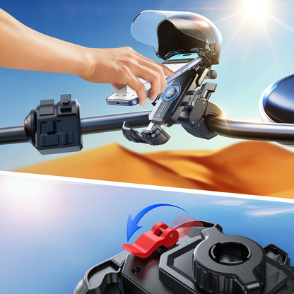 Fahrrad- und Motorradhalter mit Sonnenschutz Joyroom JR-ZS526, 4,7 Zoll - 7 Zoll, Schwarz