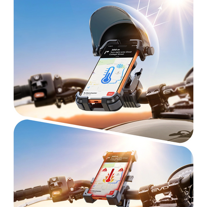 Fahrrad- und Motorradhalter mit Sonnenschutz Joyroom JR-ZS528, 4,7 Zoll - 7 Zoll, Schwarz