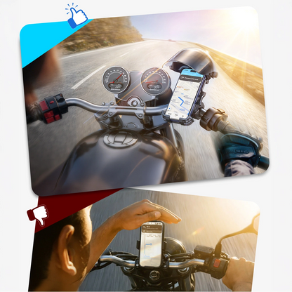 Fahrrad- und Motorradhalter mit Sonnenschutz Joyroom JR-ZS526, 4,7 Zoll - 7 Zoll, Schwarz