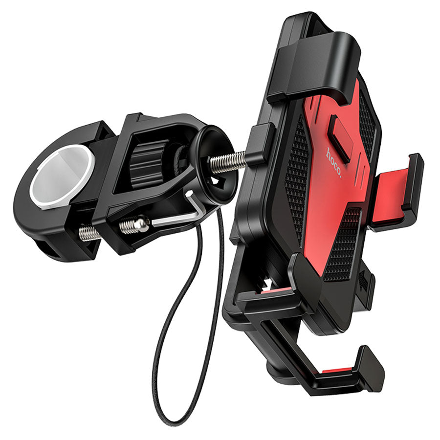 Fahrrad- und Motorradhalter HOCO CA73, 4,5 Zoll - 7 Zoll, Schwarz Rot
