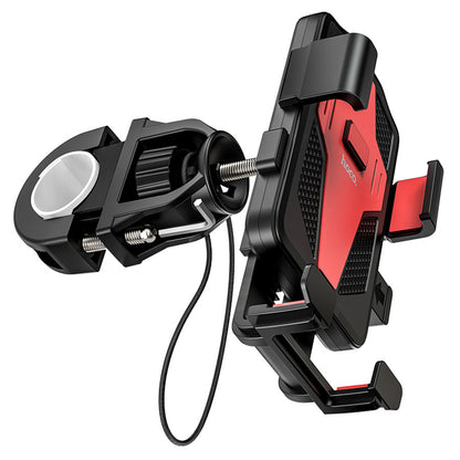 Fahrrad- und Motorradhalter HOCO CA73, 4,5 Zoll - 7 Zoll, Schwarz Rot