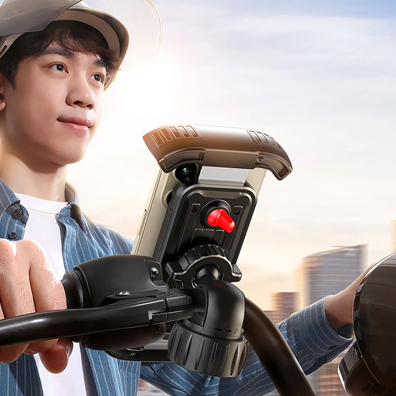 UGREEN LP494 Fahrradhalterung, 4,7 Zoll - 6,8 Zoll, Schwarz