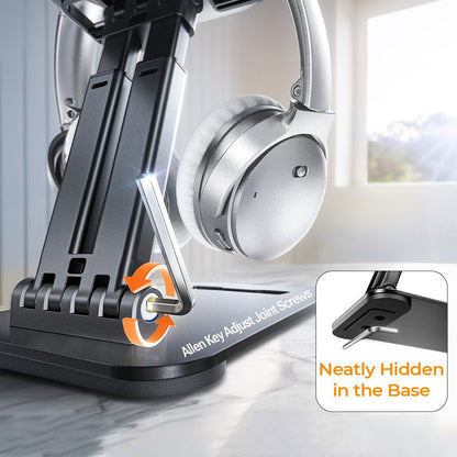 Lisen Bürohalterung für Telefon / Tablet, 4inch - 15.9inch, Schwarz YL0424080007