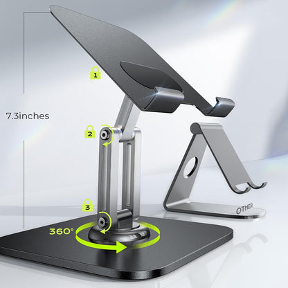 Lisen Q18 Schreibtischhalterung für Telefon / Tablet, 4,7 Zoll - 12,9 Zoll, Schwarz YL0423120002