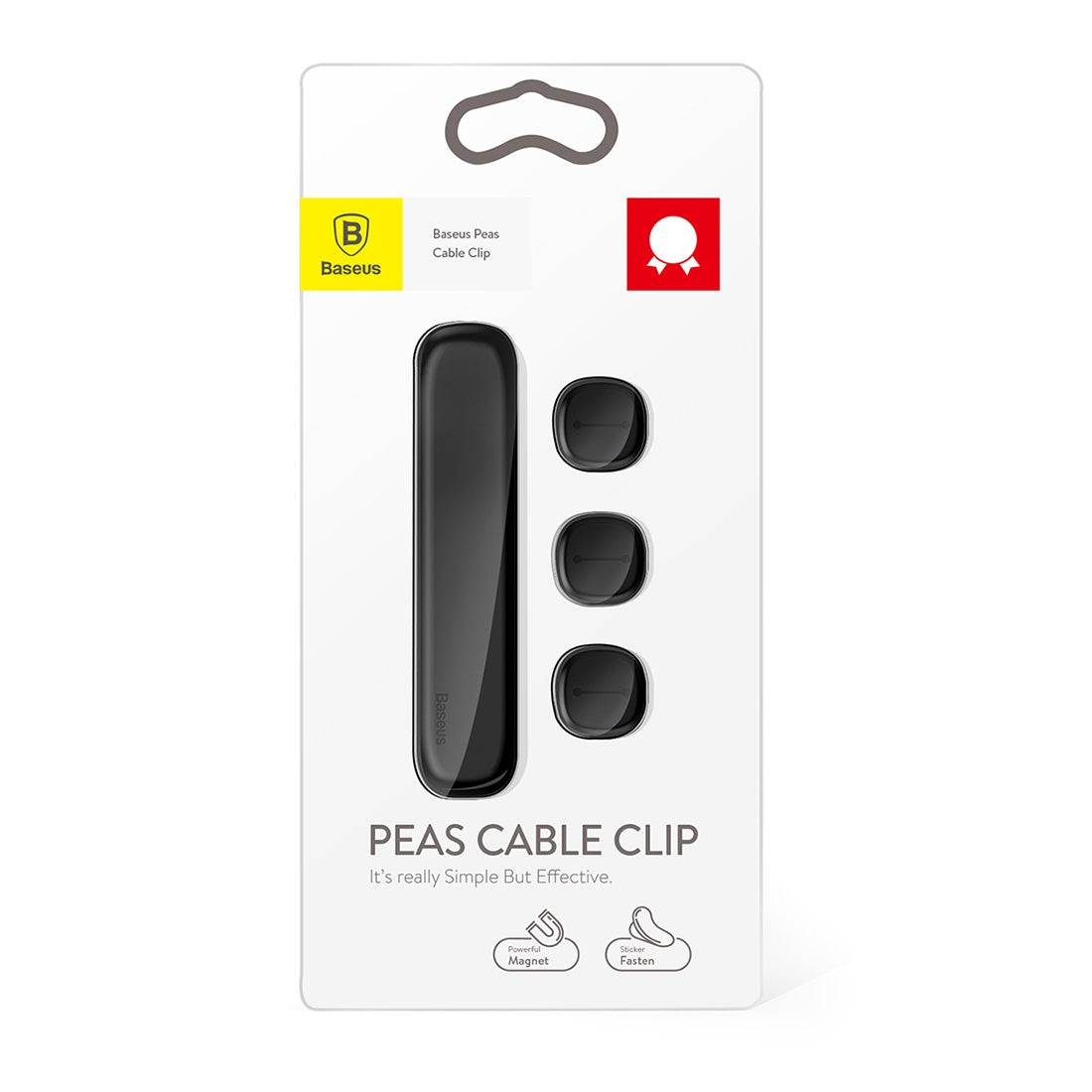 Baseus Peas Kabel-Organizer, magnetisch, schwarz ACWDJ-01