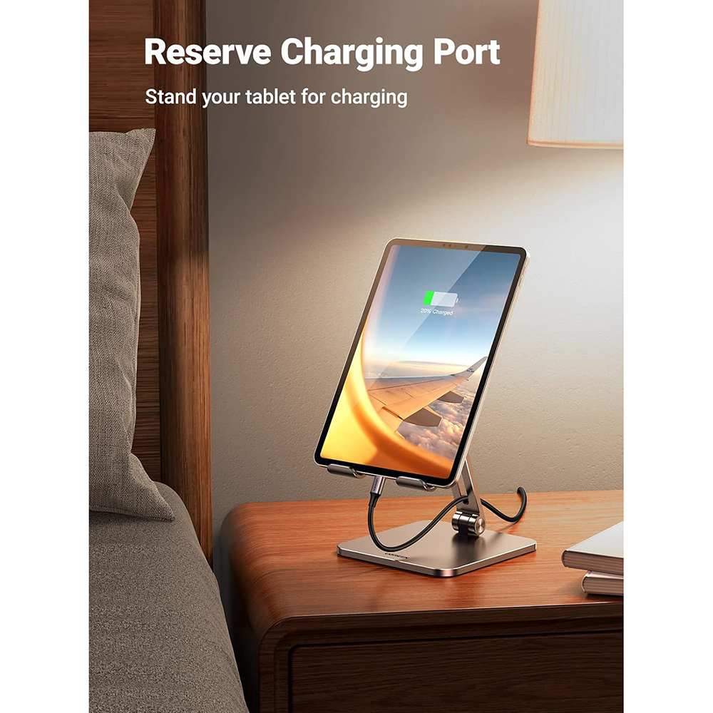 UGREEN LP134 Schreibtischhalterung für Telefon / Tablet, 6,1 Zoll - 12,9 Zoll, Grau, Wiederverpackt