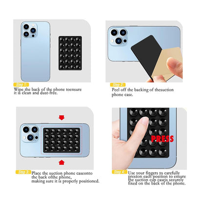 Techsuit SPP-PAD Saugnapfhalterung, Hellrosa